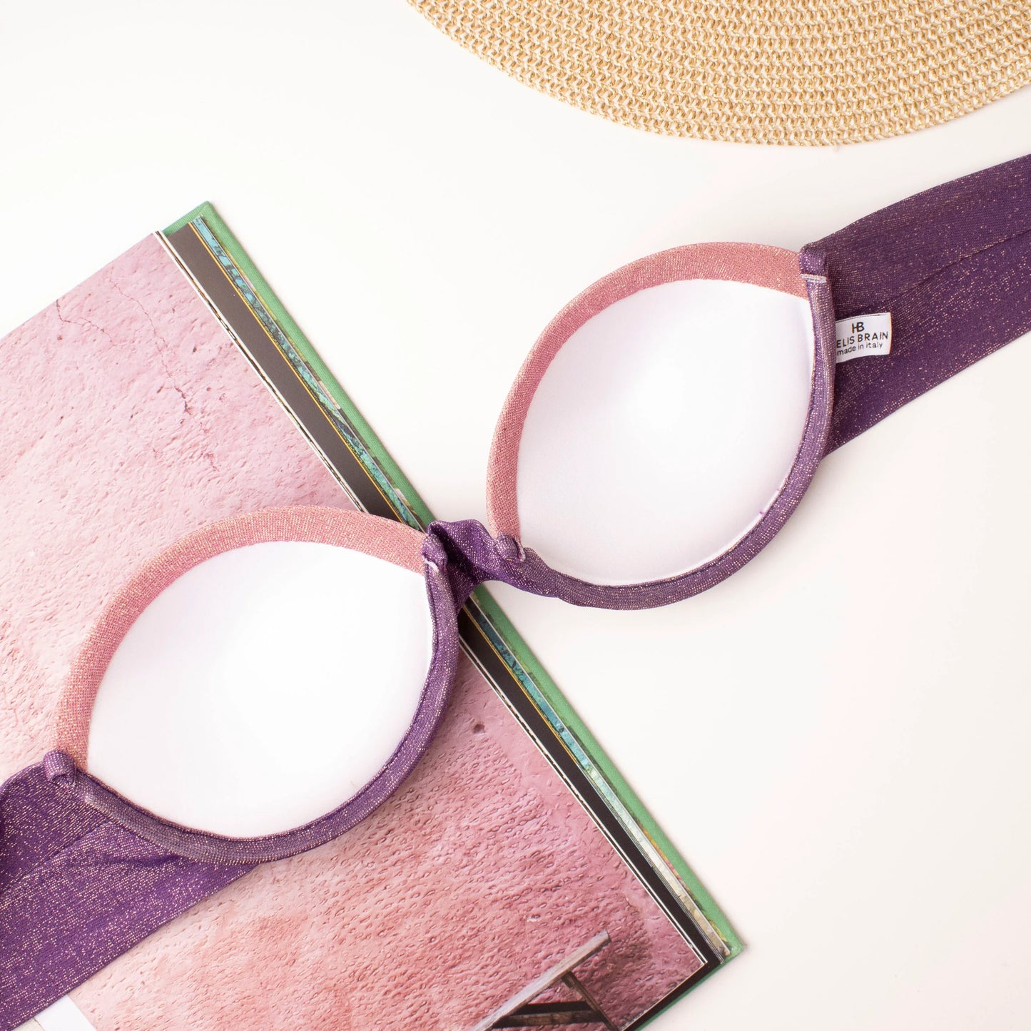 Top Leonie Sfumato Viola Glitter
