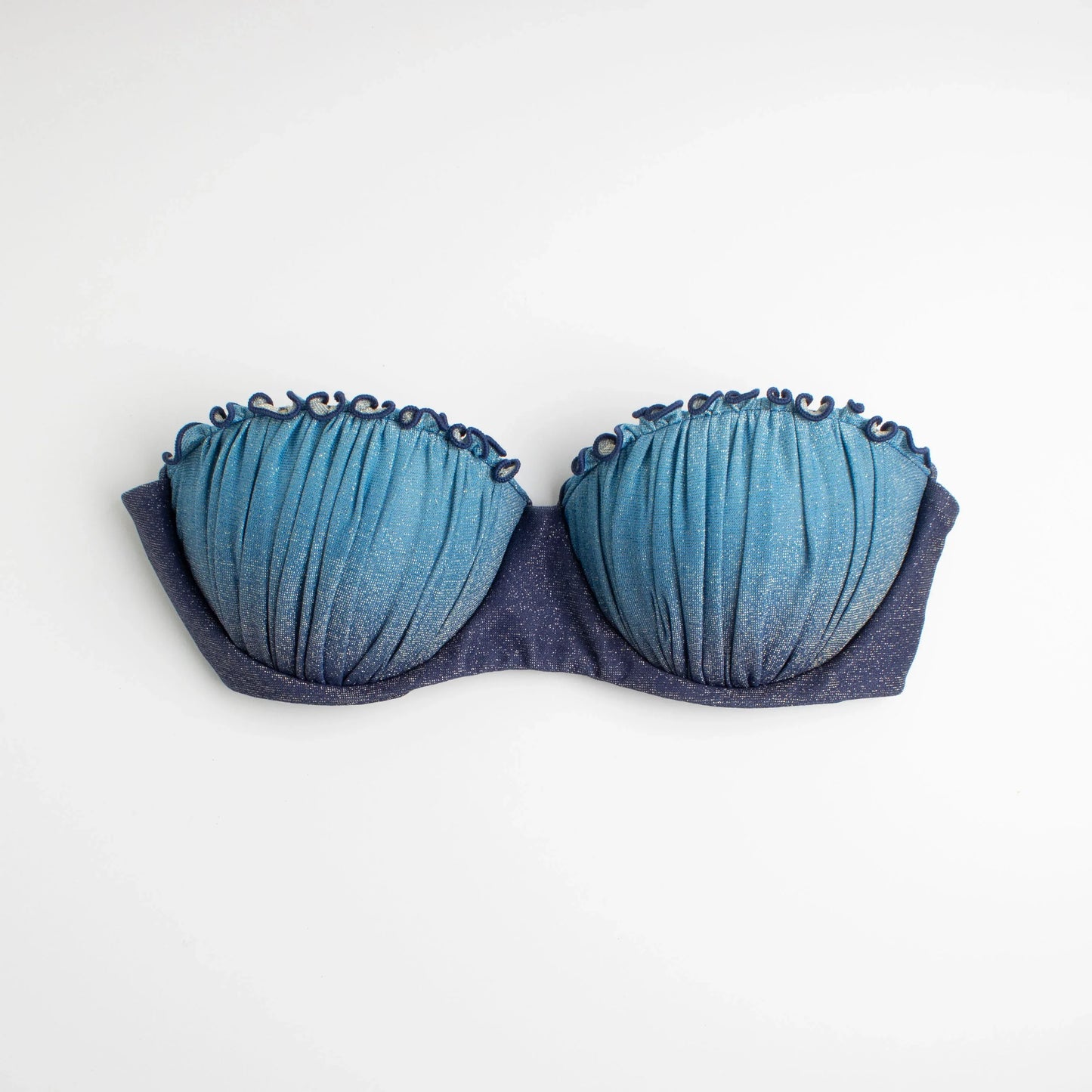 Top Caipirinha Sfumato Glitter Blu