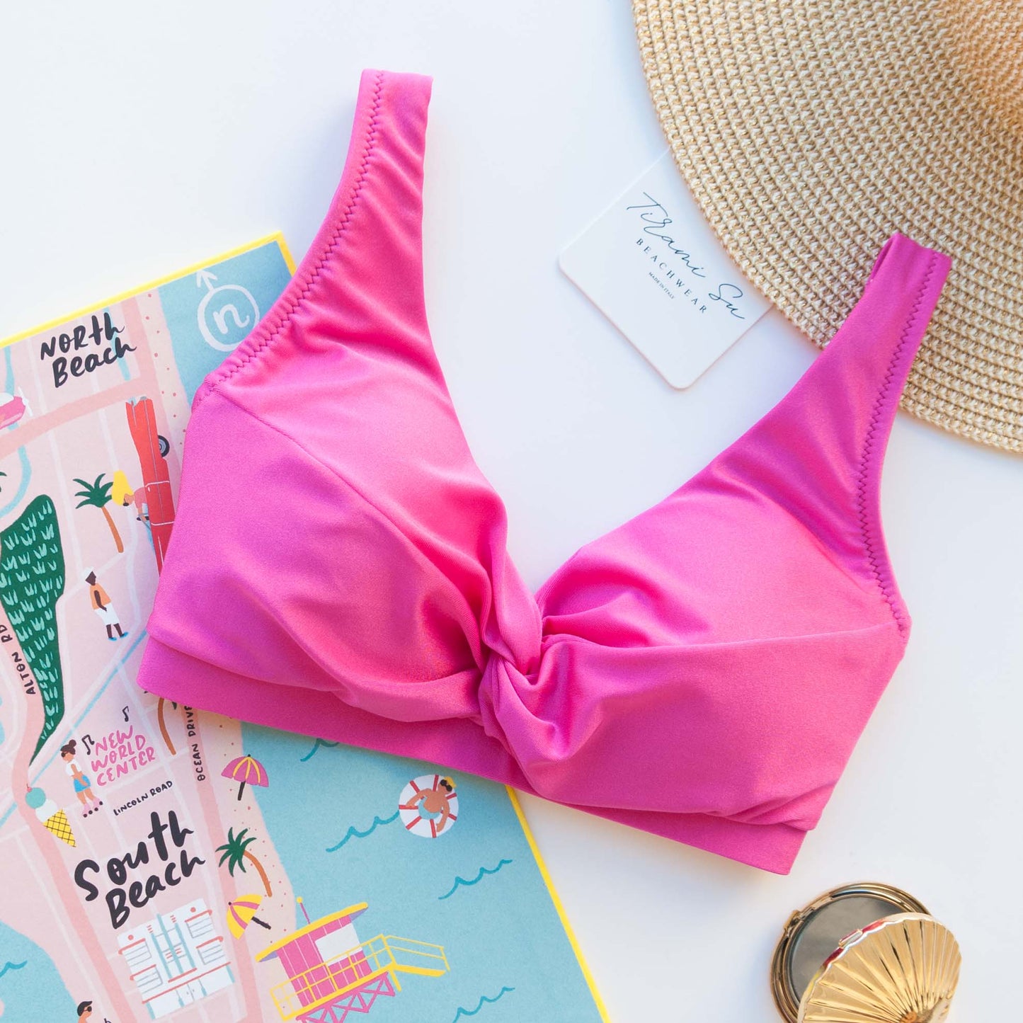 Top Helena Fucsia Satin - Helis Brain