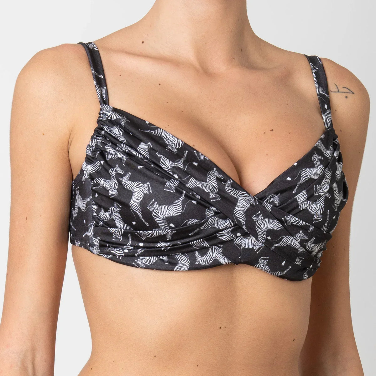 Top con ferretto Meg Zebre Nero - Helis Brain