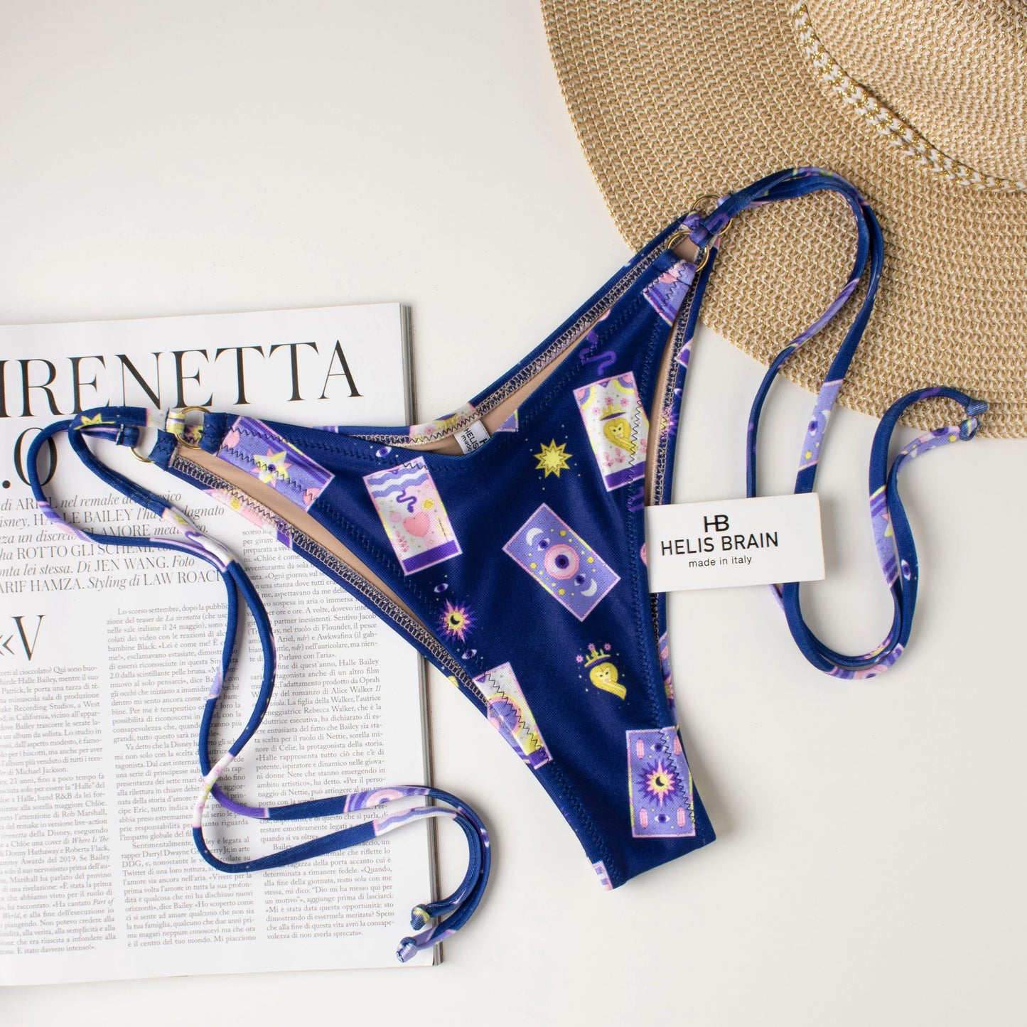 Slip Regolare Tarocchi Blu - Helis Brain