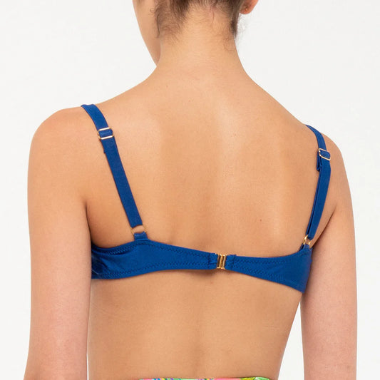 Top con ferretto Meg Blu Scuro - Helis Brain