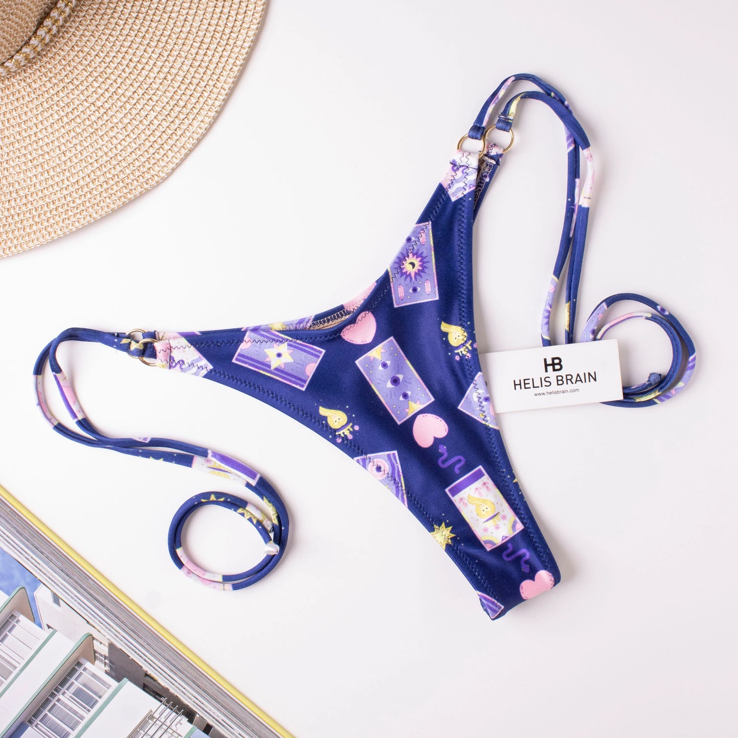 Slip Brasiliano Tarocchi Blu - Helis Brain