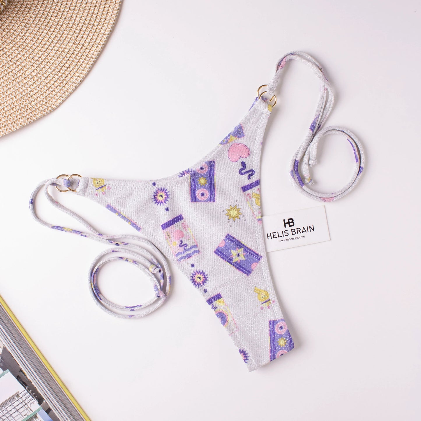 Slip Perizoma laccetti Tarocchi Glitter - Helis Brain