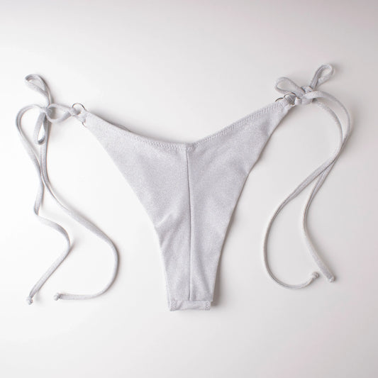 Slip Brasiliano Glitter Argento - Helis Brain