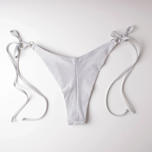 Slip Brasiliano Glitter Argento - Helis Brain