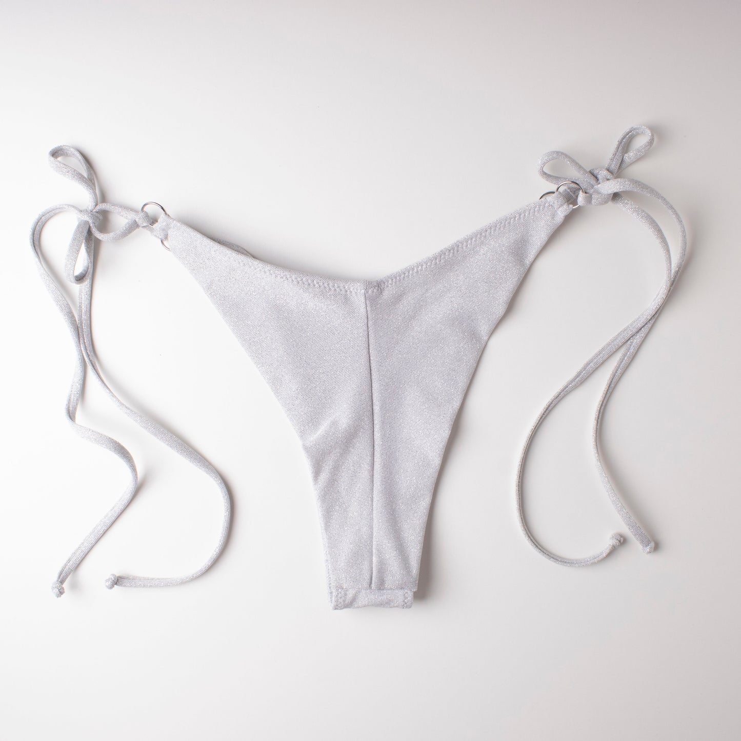 Slip Brasiliano Glitter Argento