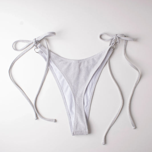 Slip Perizoma laccetti Glitter Argento - Helis Brain