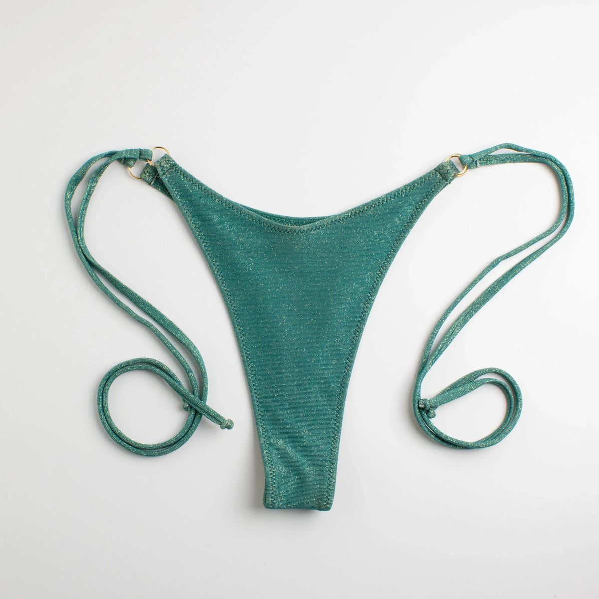Slip Perizoma laccetti Glitter Verde - Helis Brain