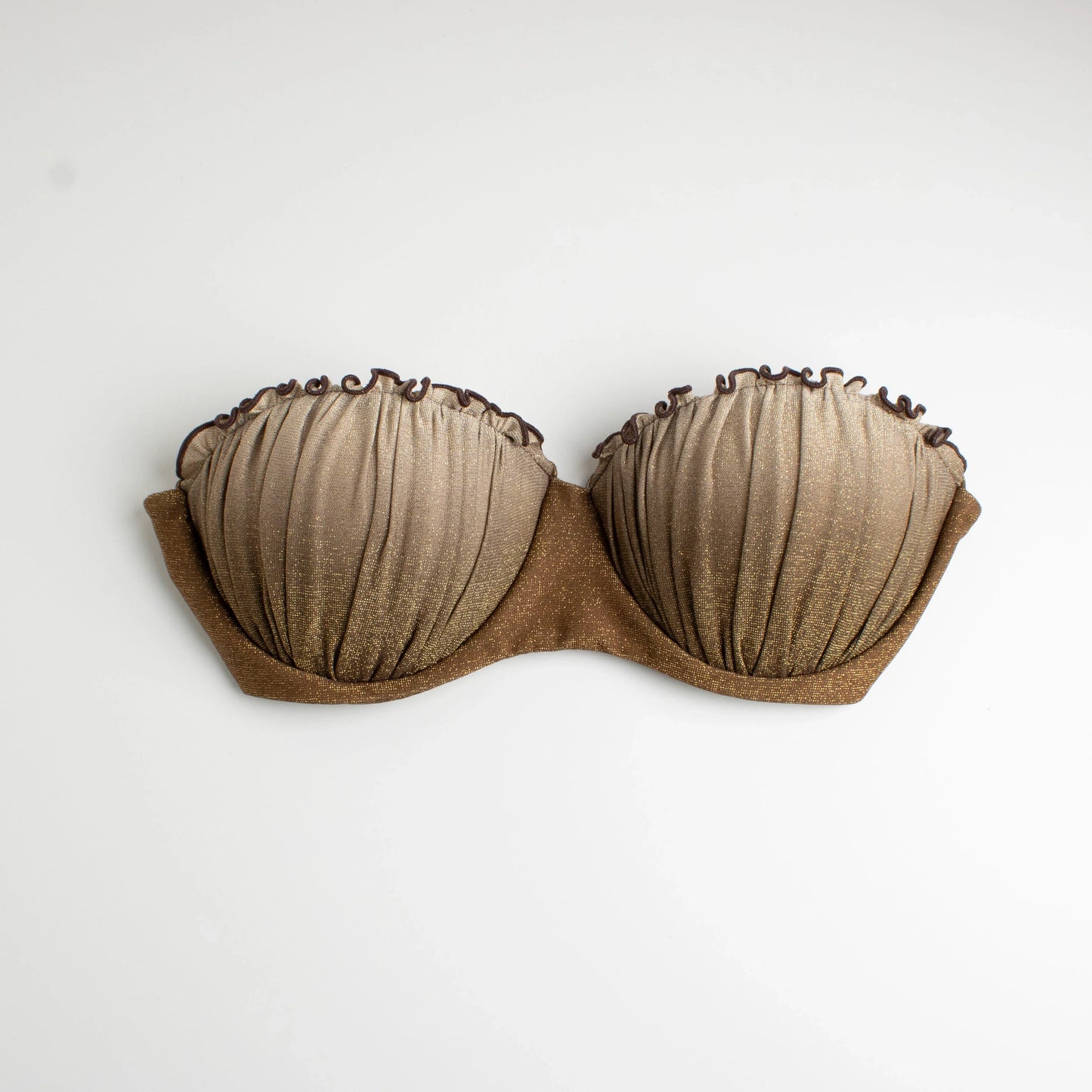 Top Caipirinha Sfumato Glitter Marrone - Helis Brain