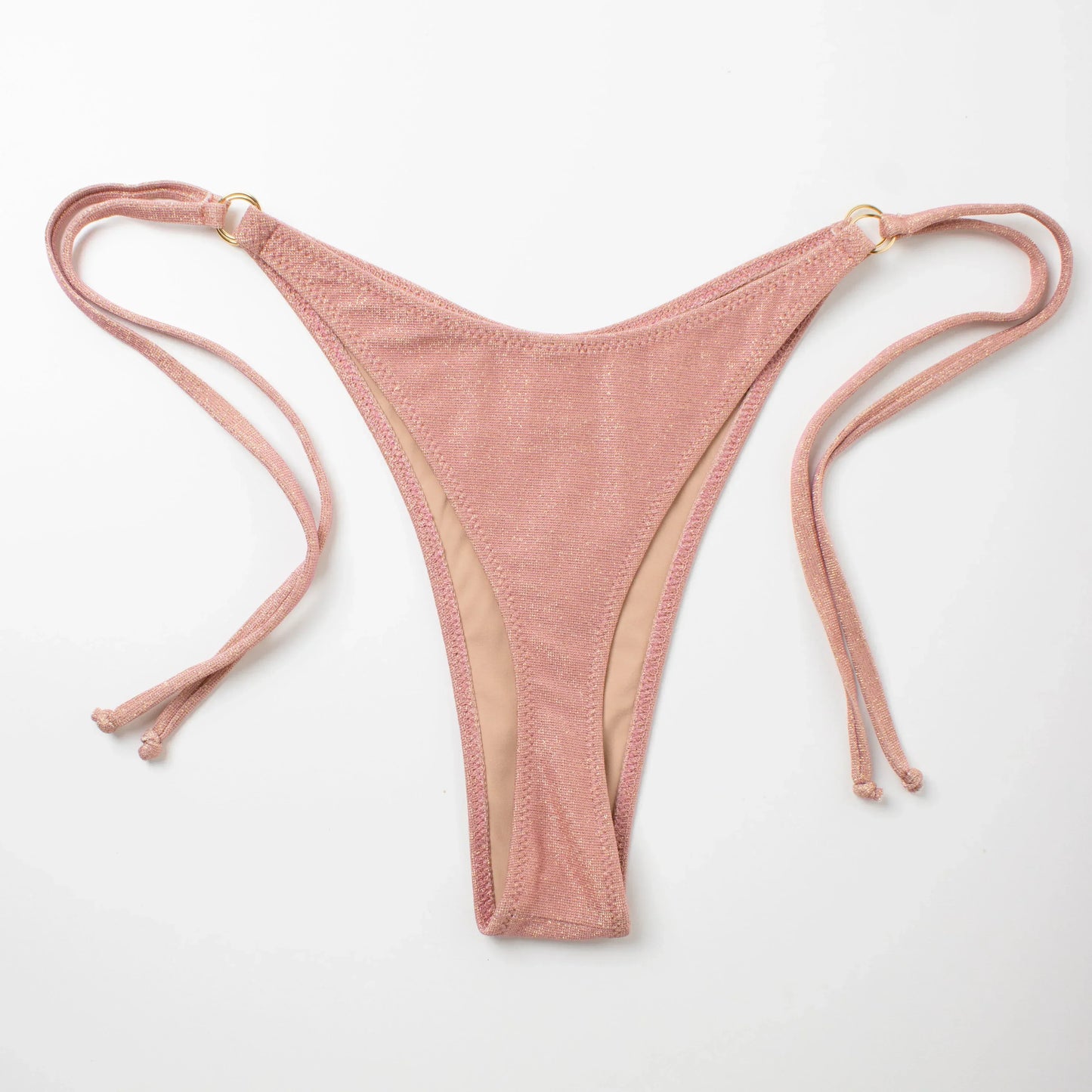 Slip Perizoma laccetti Glitter Cipria - Helis Brain