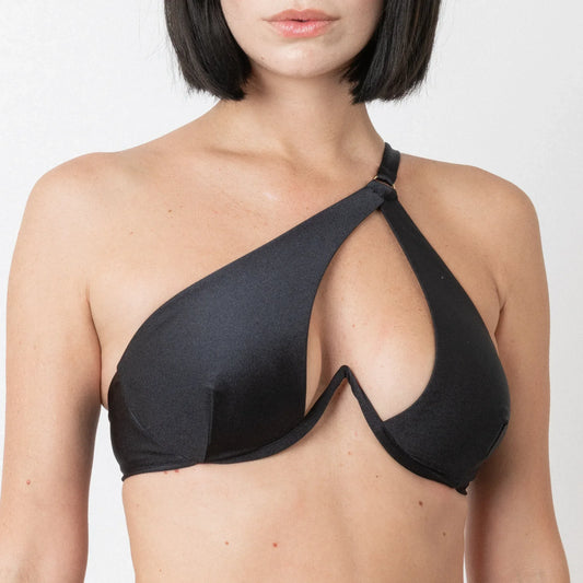 New Top Lorena Nero Satin - Helis Brain