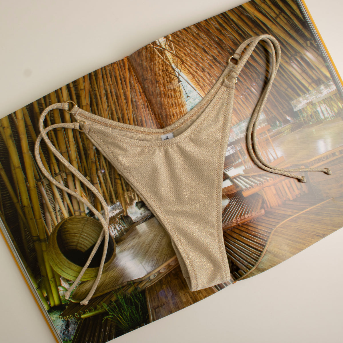 Slip Brasiliano Glitter Oro