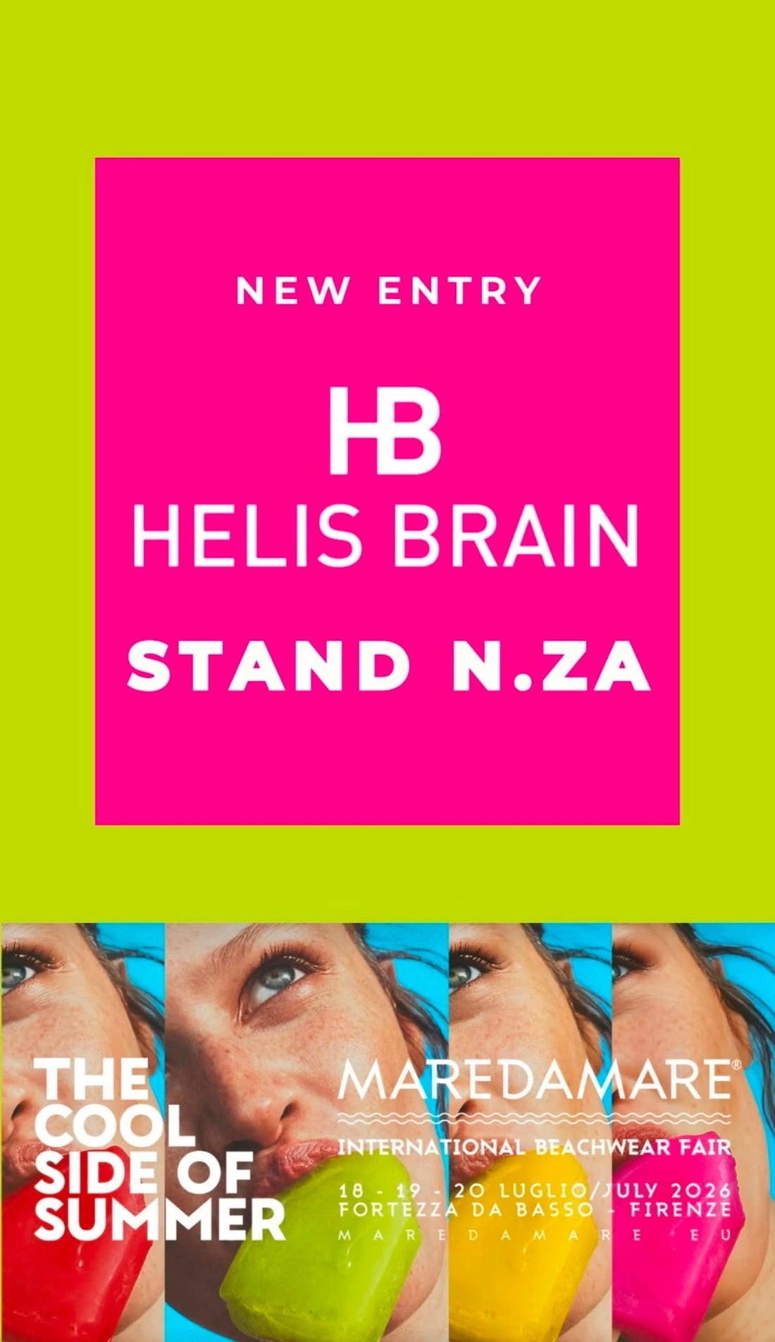 Helis Brain presenta la Collezione Beachwear 2027 a Mare da MARE