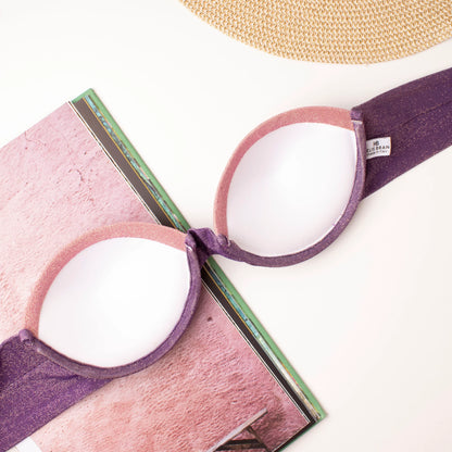 Top Leonie Sfumato Viola Glitter