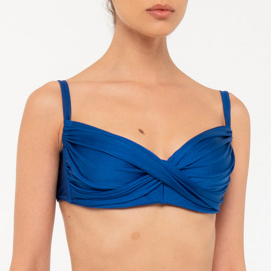 Meg Dark Blue Underwired Top