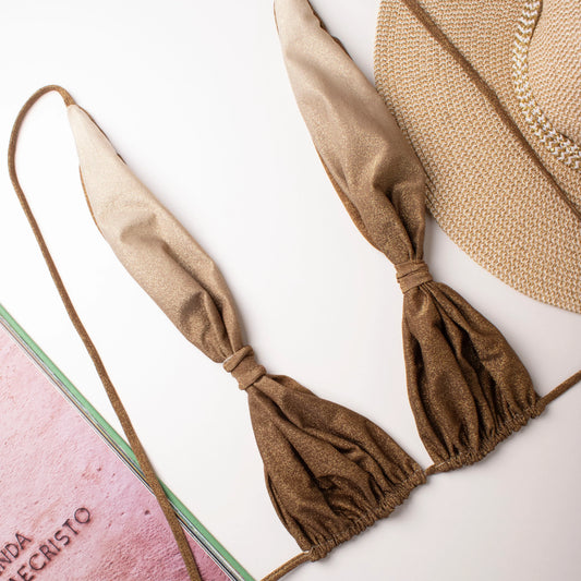 Top New Elodie Marrone Glitter