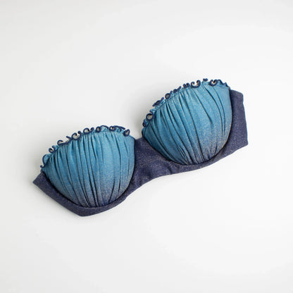 Top Caipirinha Sfumato Glitter Blu