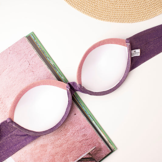 Top Leonie Sfumato Viola Glitter