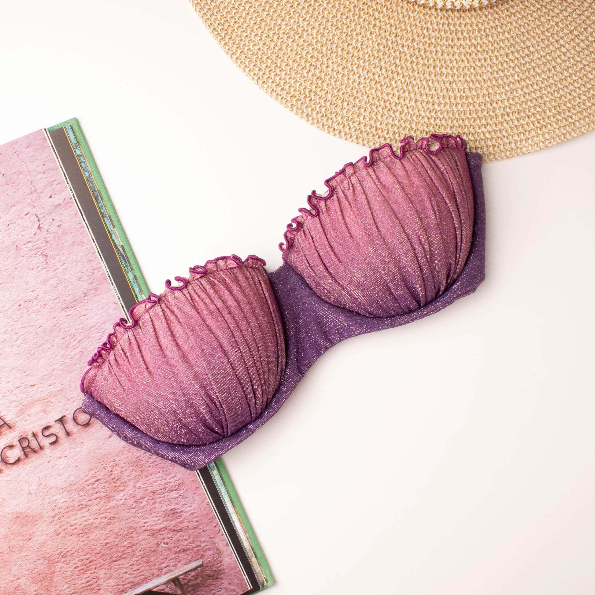 Top Caipirinha Sfumato Glitter Viola - Helis Brain