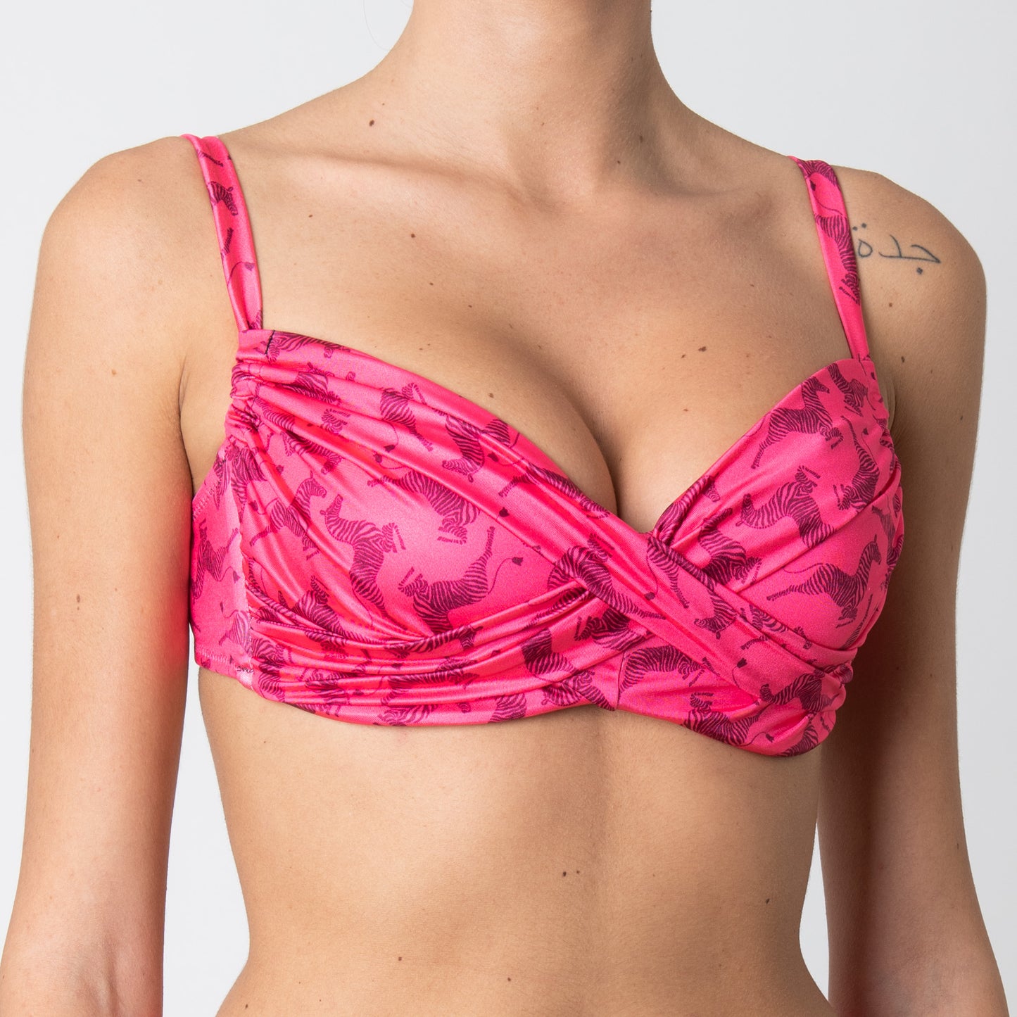 Top con ferretto Meg Zebre Fucsia