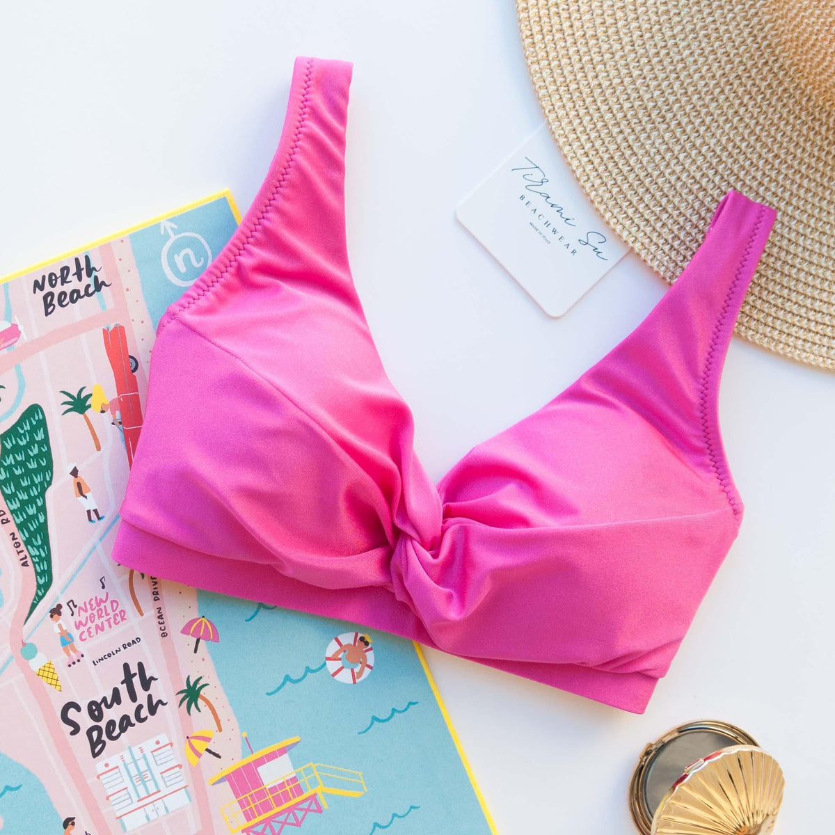 Top Helena Fucsia Satin - Helis Brain