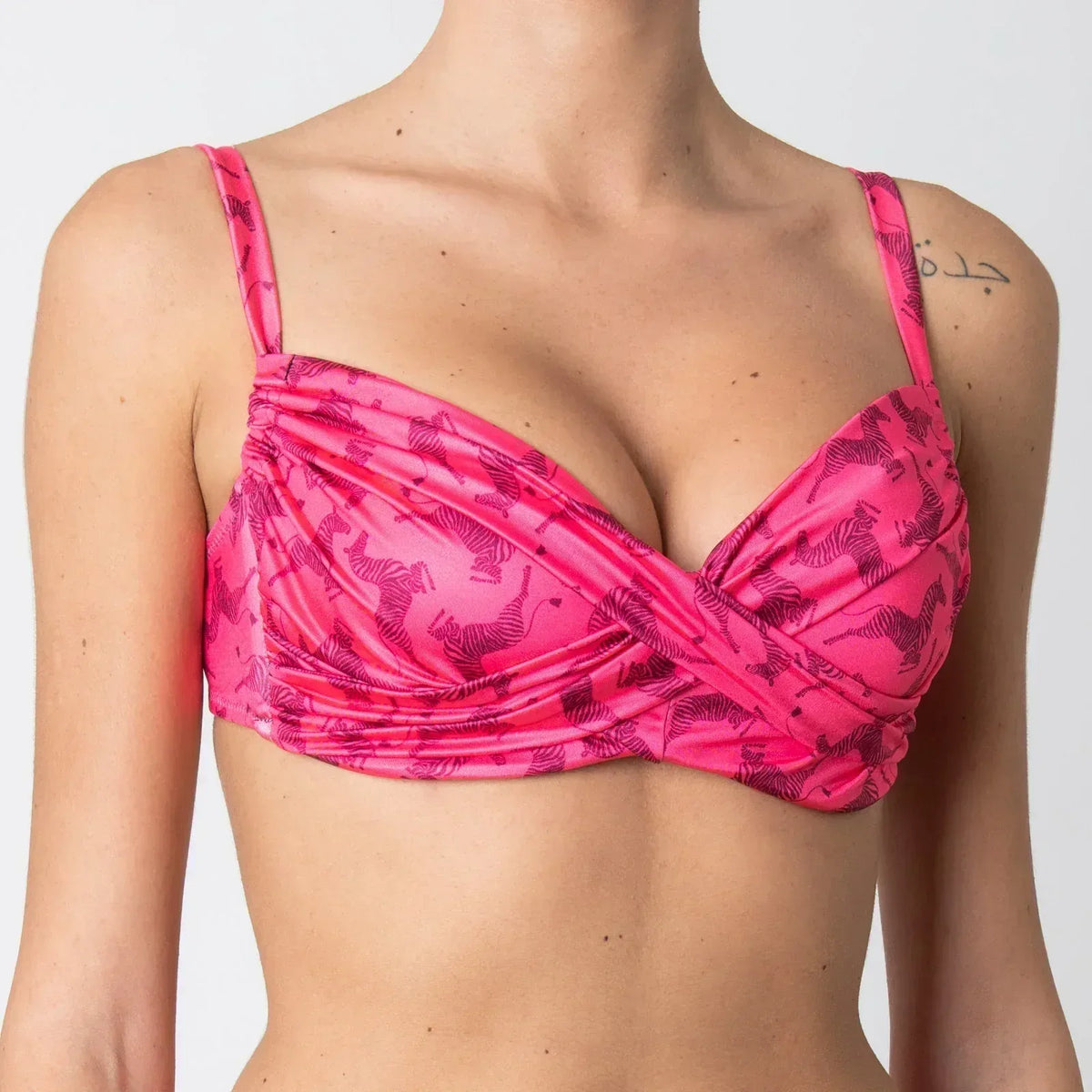 Top con ferretto Meg Zebre Fucsia - Helis Brain