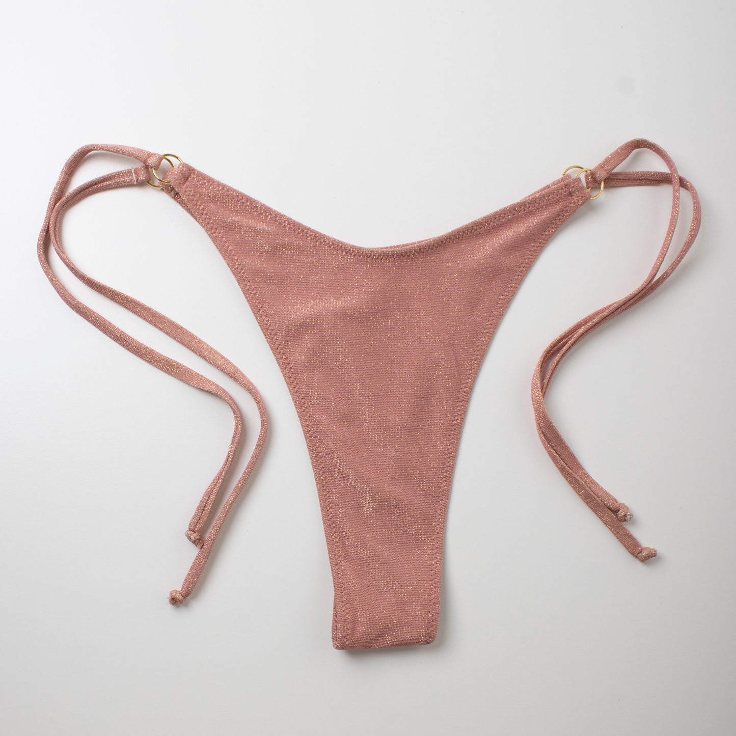 Slip Brasiliano laccetti Glitter Cipria