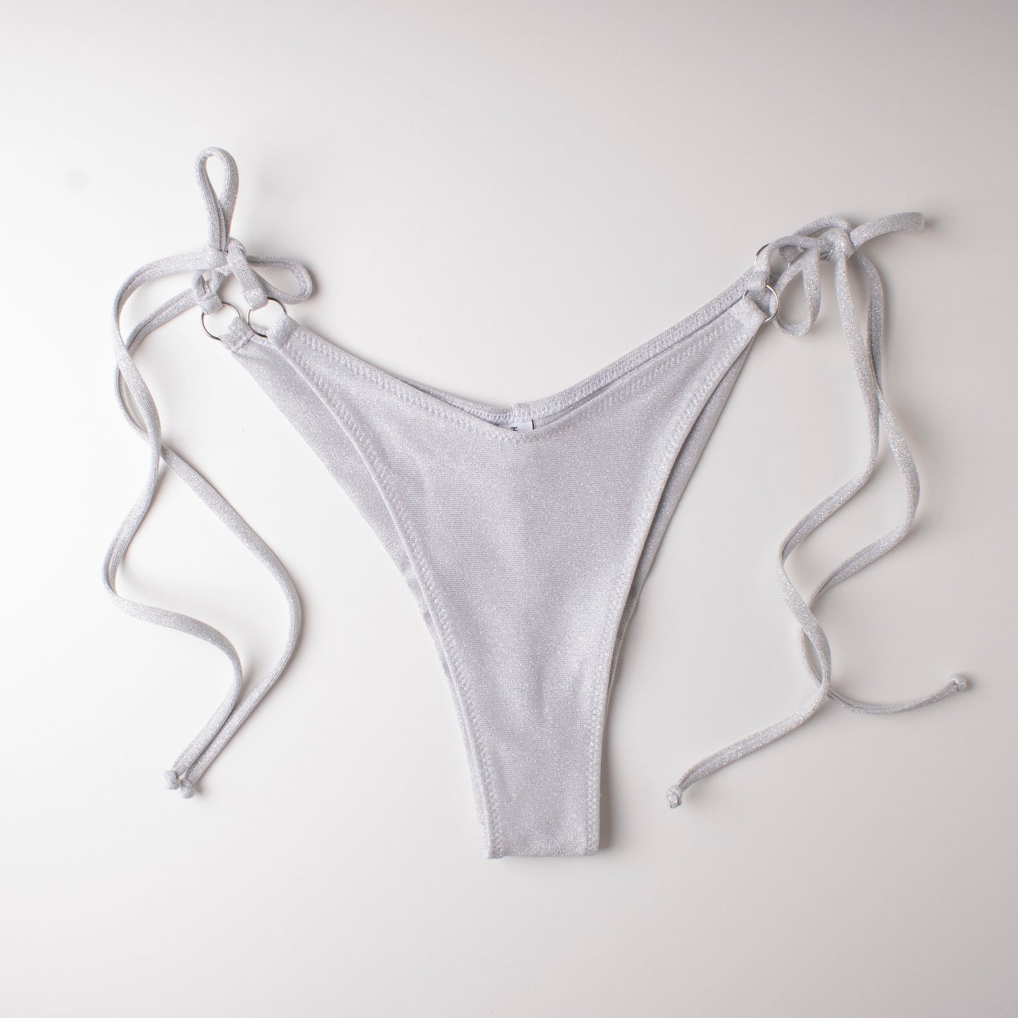 Slip Brasiliano Glitter Argento