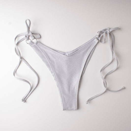 Slip Brasiliano Glitter Argento