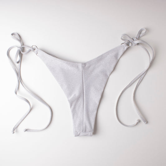 Slip Brasiliano Glitter Argento