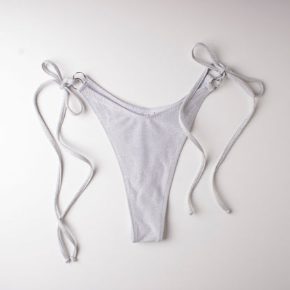 Slip Perizoma laccetti Glitter Argento