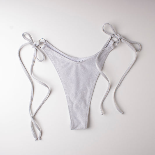 Slip Perizoma laccetti Glitter Argento