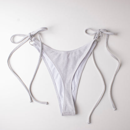 Slip Perizoma laccetti Glitter Argento