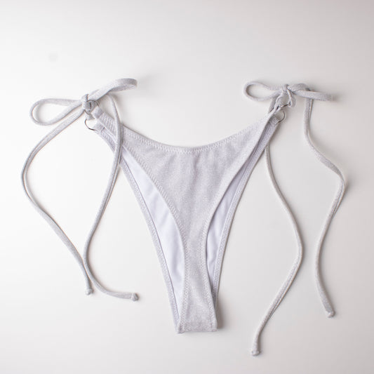 Slip Perizoma laccetti Glitter Argento