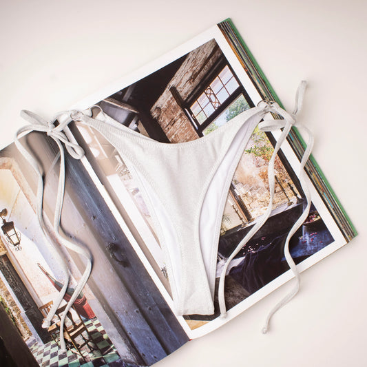 Slip Perizoma laccetti Glitter Argento - Helis Brain