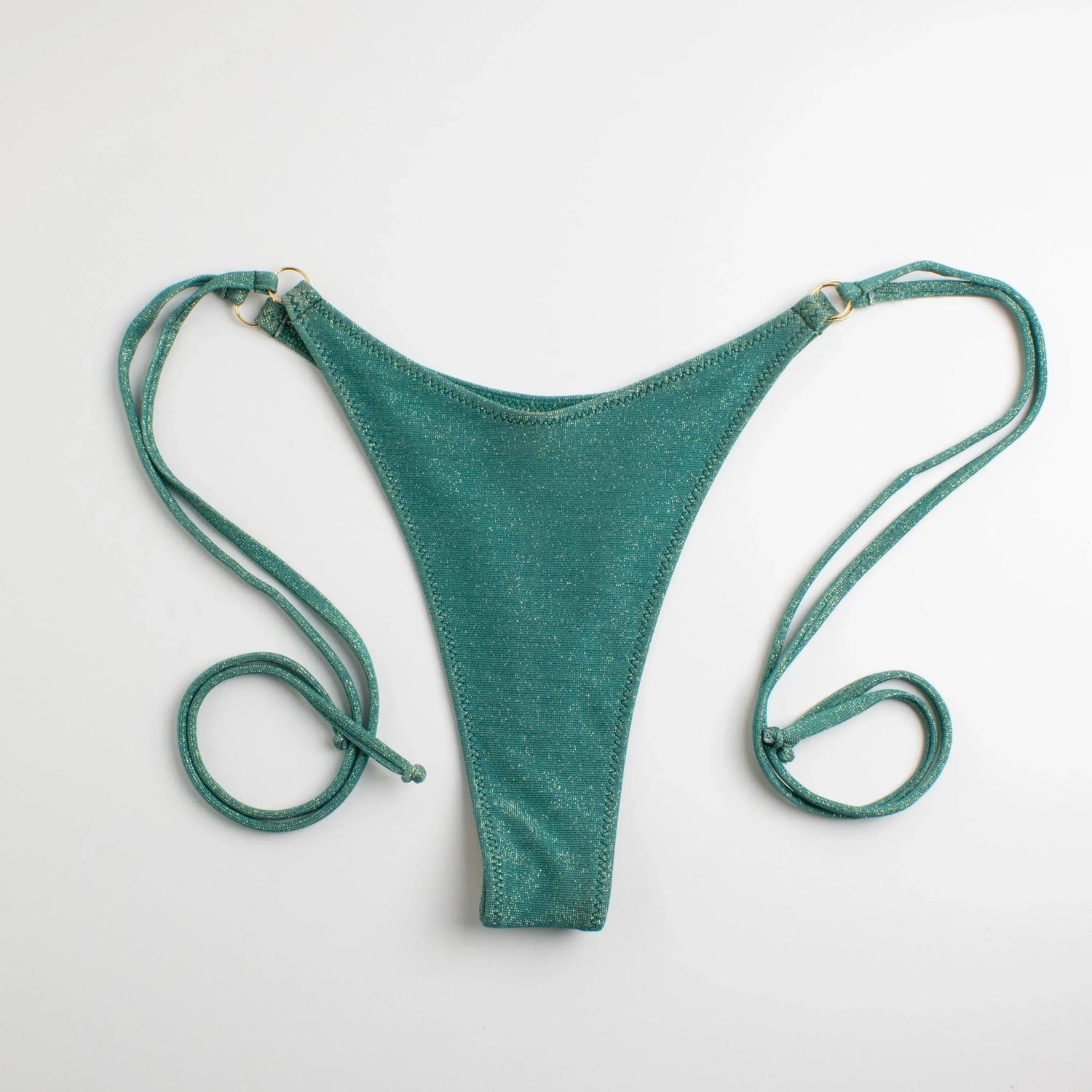 Slip Perizoma laccetti Glitter Verde - Helis Brain