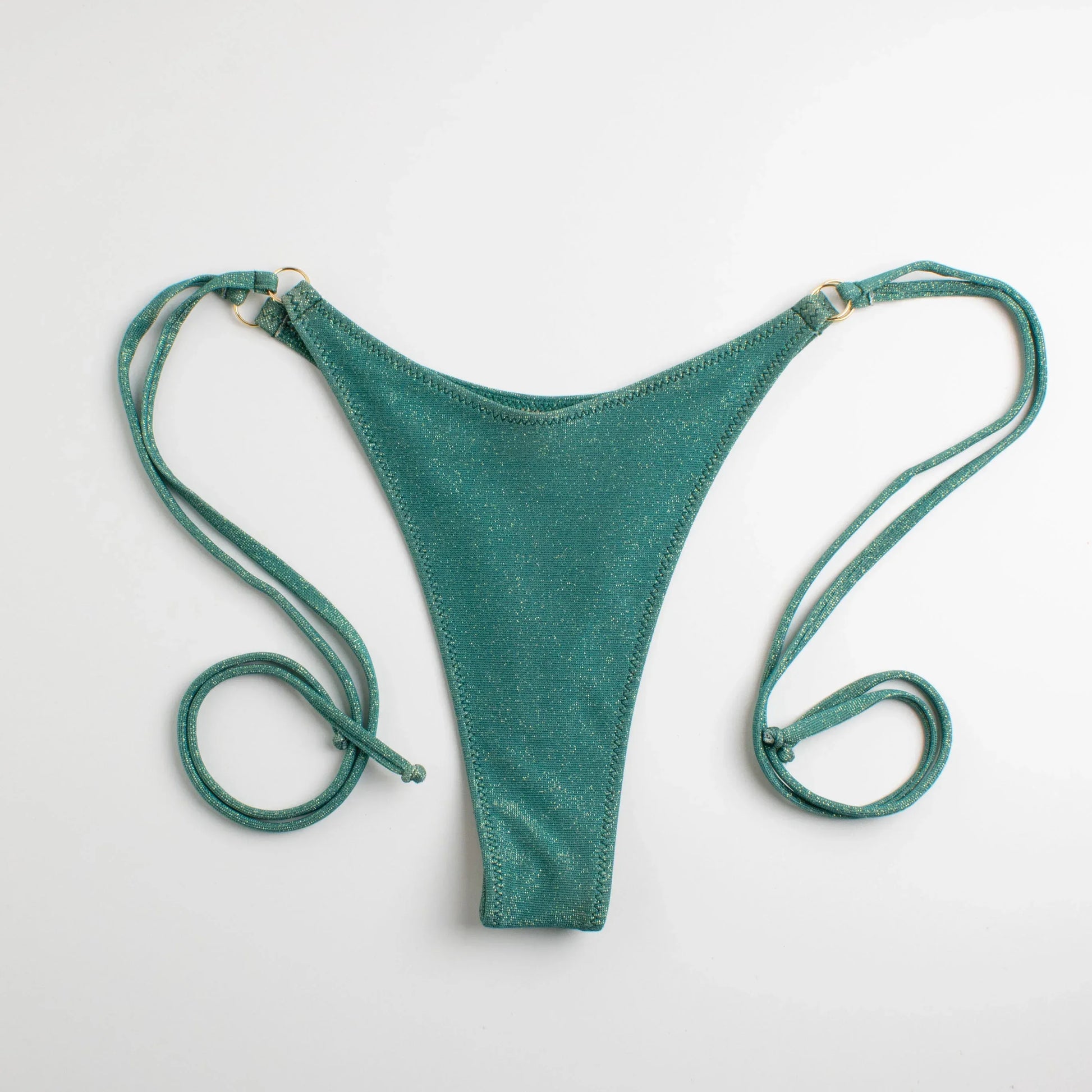 Slip Perizoma laccetti Glitter Verde - Helis Brain