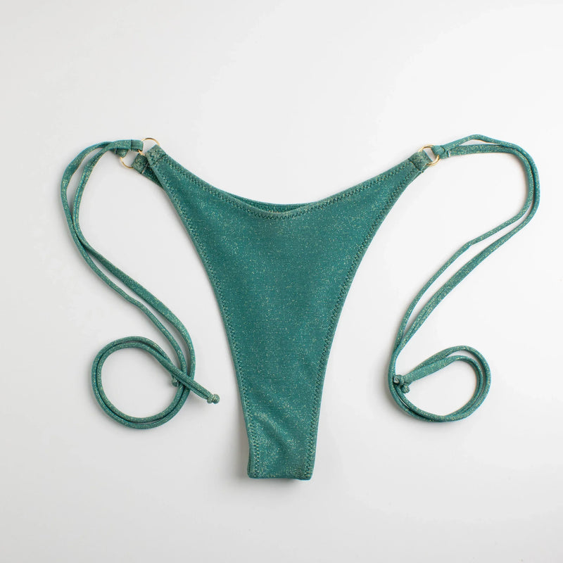 Slip Perizoma laccetti Glitter Verde - Helis Brain