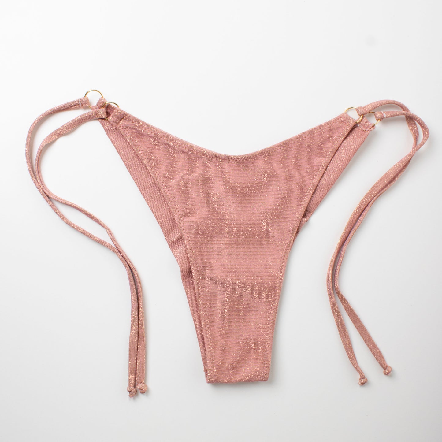 Slip Brasiliano laccetti Glitter Cipria