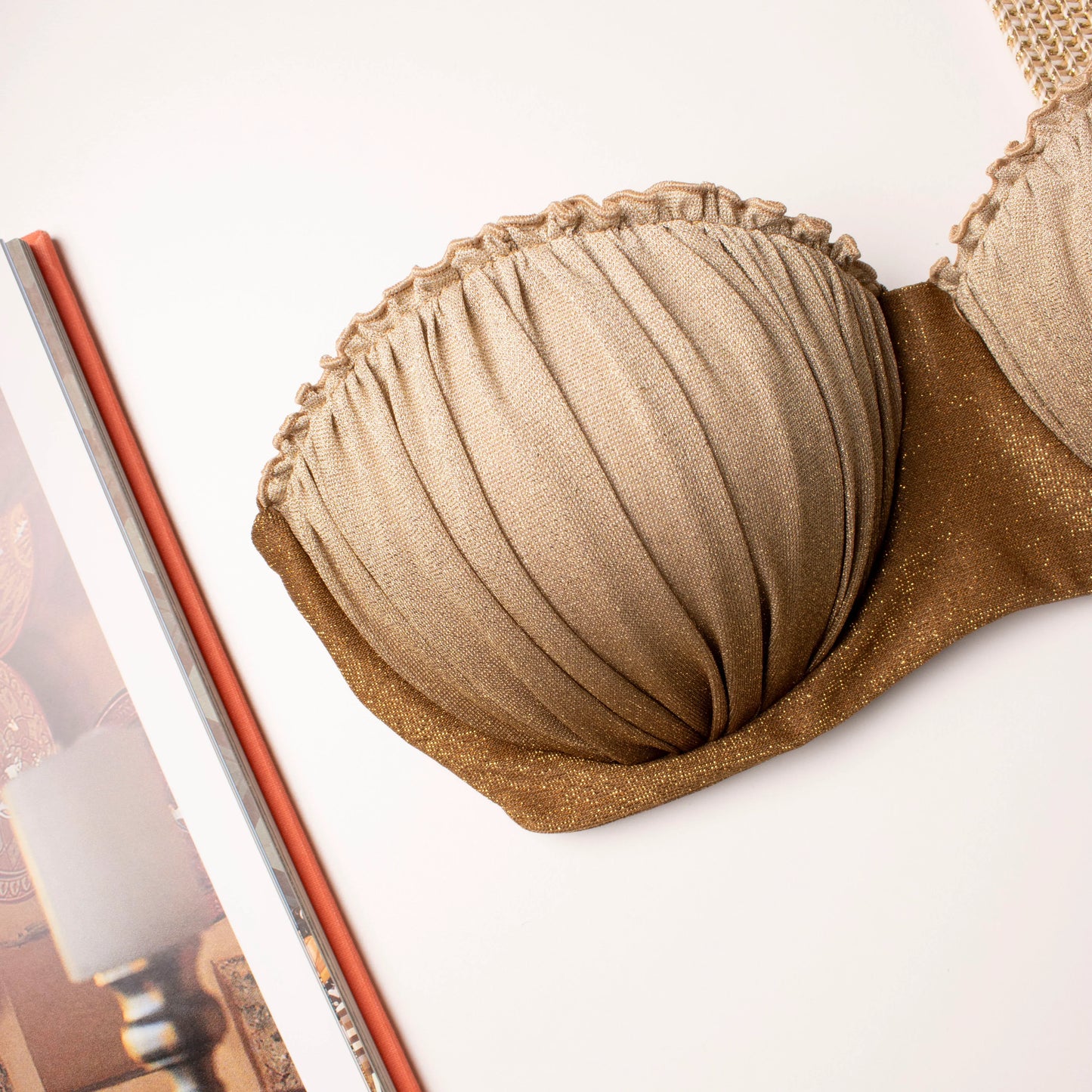 Top Caipirinha Sfumato Glitter Marrone