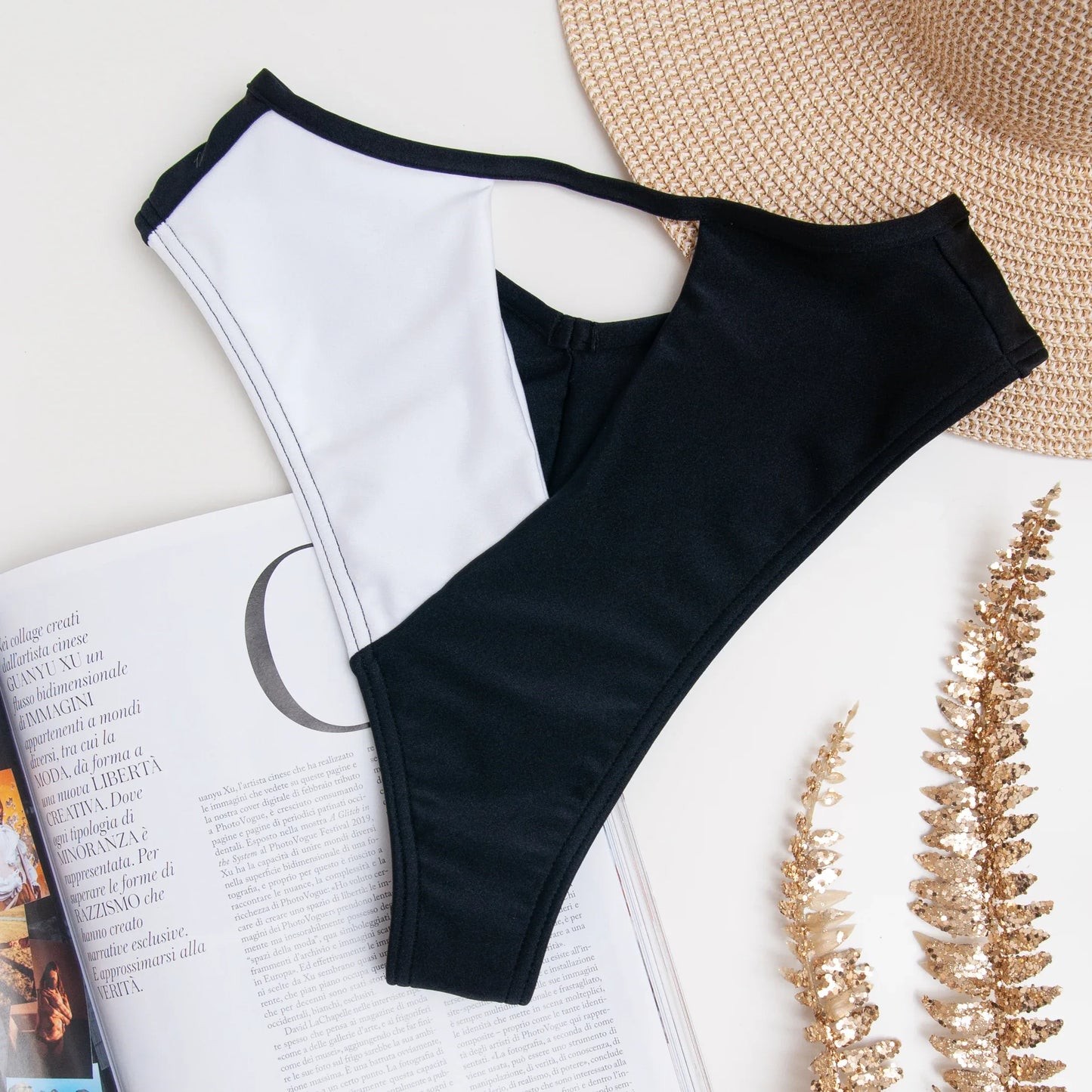 Slip Marta Bianco/Nero