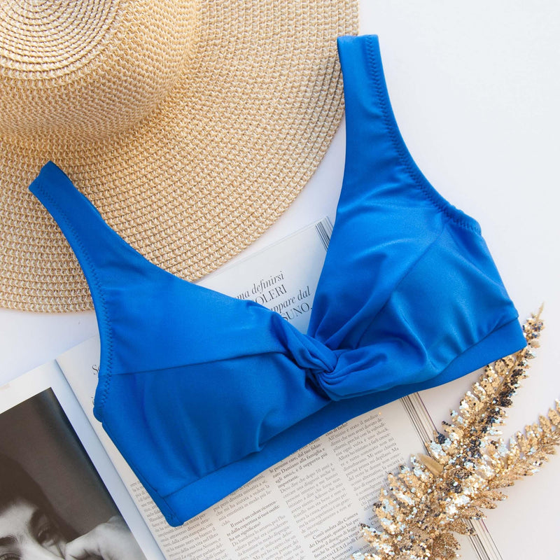 Top Helena Blu Royal Satin - Helis Brain