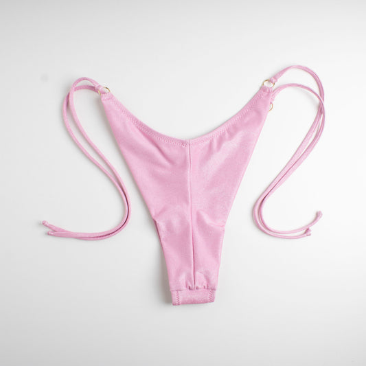 Slip bra laccetti Glitter Rosa