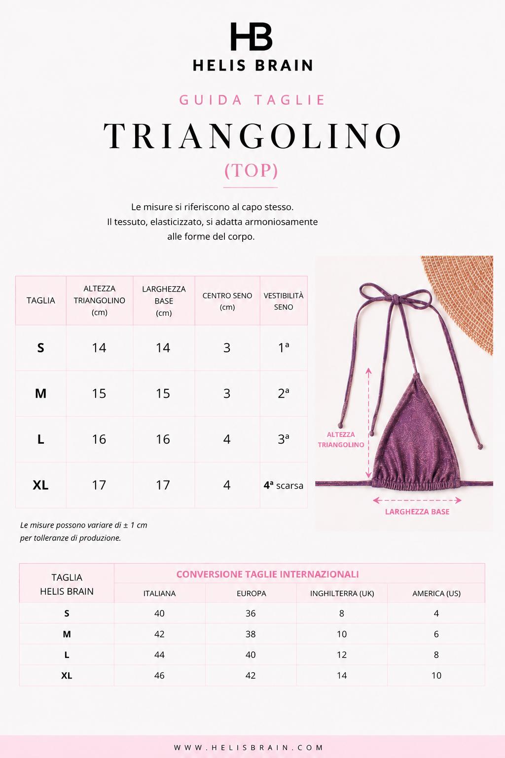 Triangolino Glitter Rosa