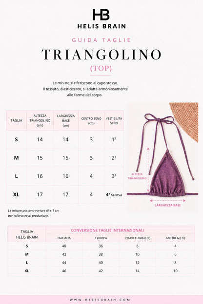 Triangolino Glitter Verde